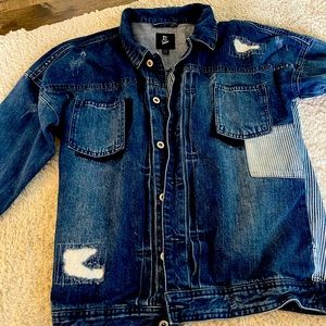 Unisex kids jean jacket XL size 16